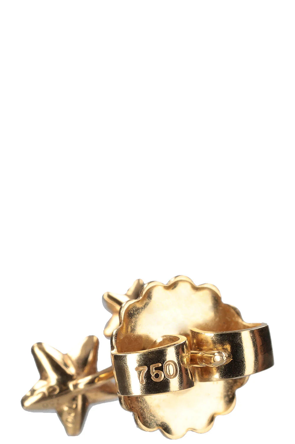 OLE LYNGGARD Shooting Stars Ear Stud 18k Yellow Gold Diamonds