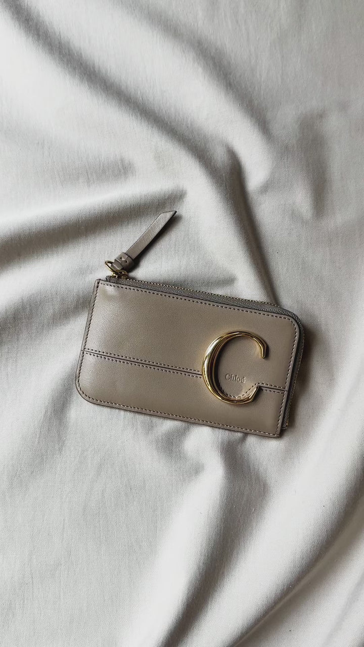 CHLOÉ C Wallet Leather Nude