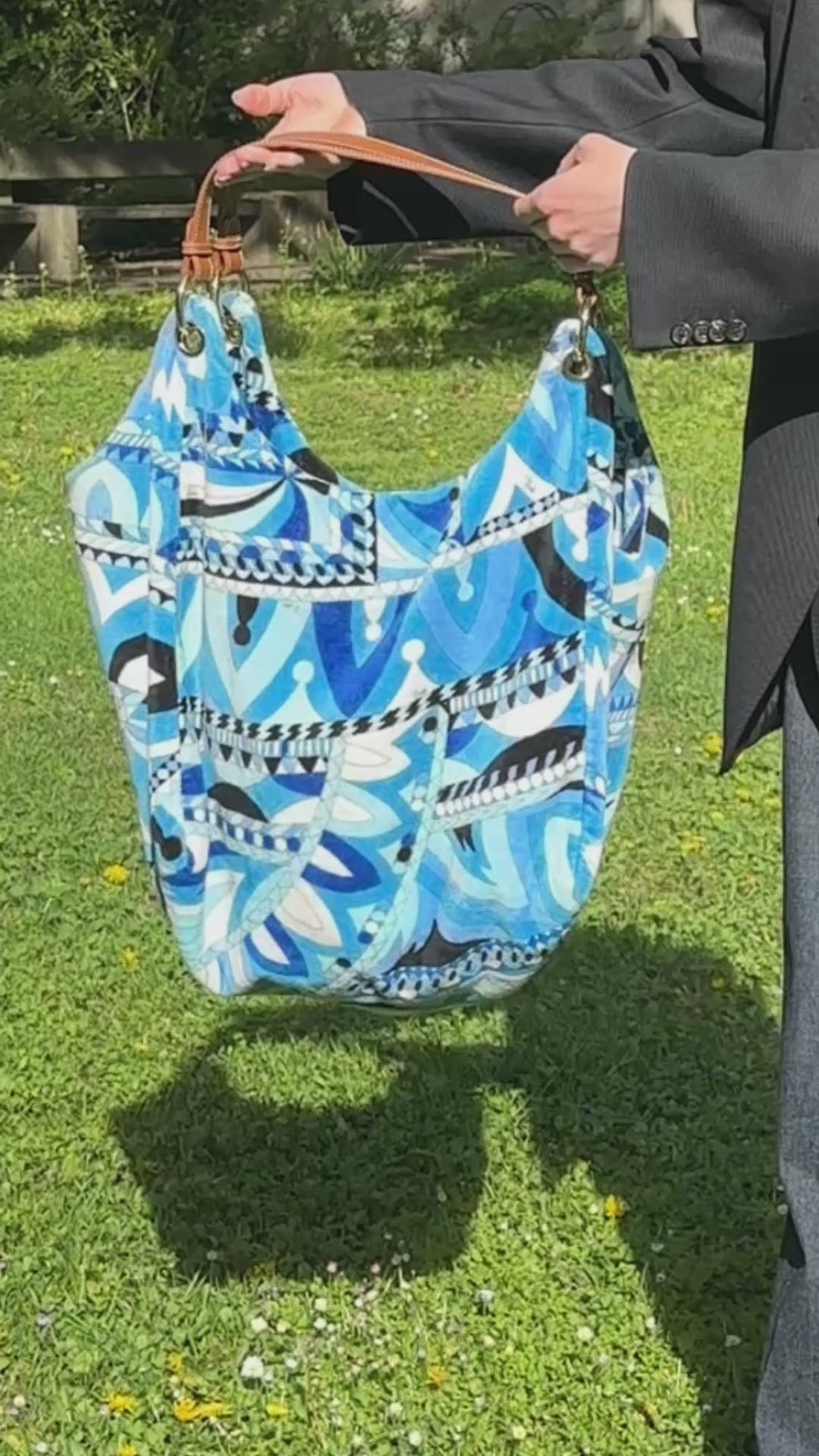 EMILIO PUCCI Bag Terry Cloth Blue – REAWAKE