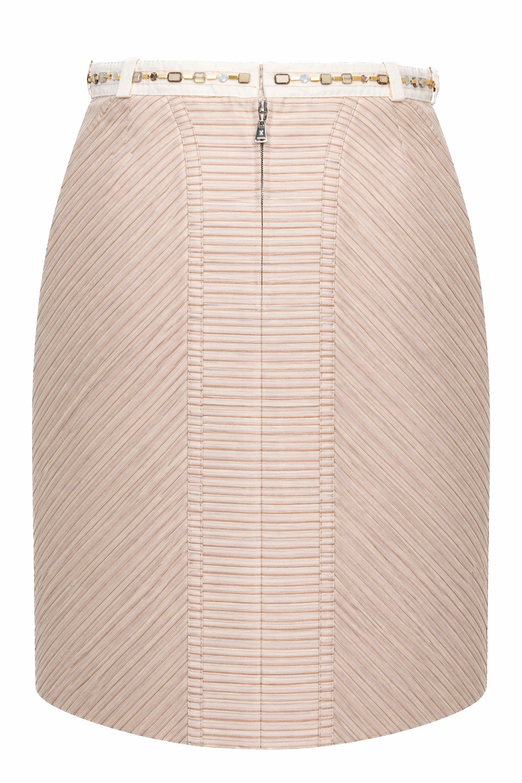 LOUIS VUITTON Jupe Soie Coton Ornée