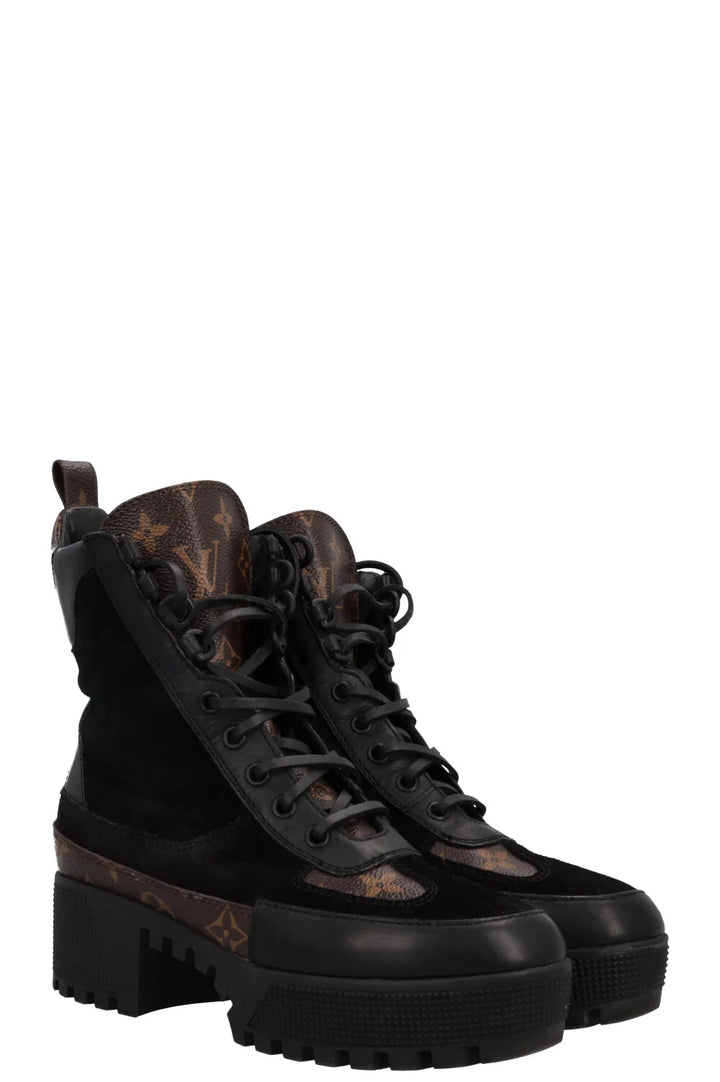 LOUIS VUITTON Laureate Boots Black MNG