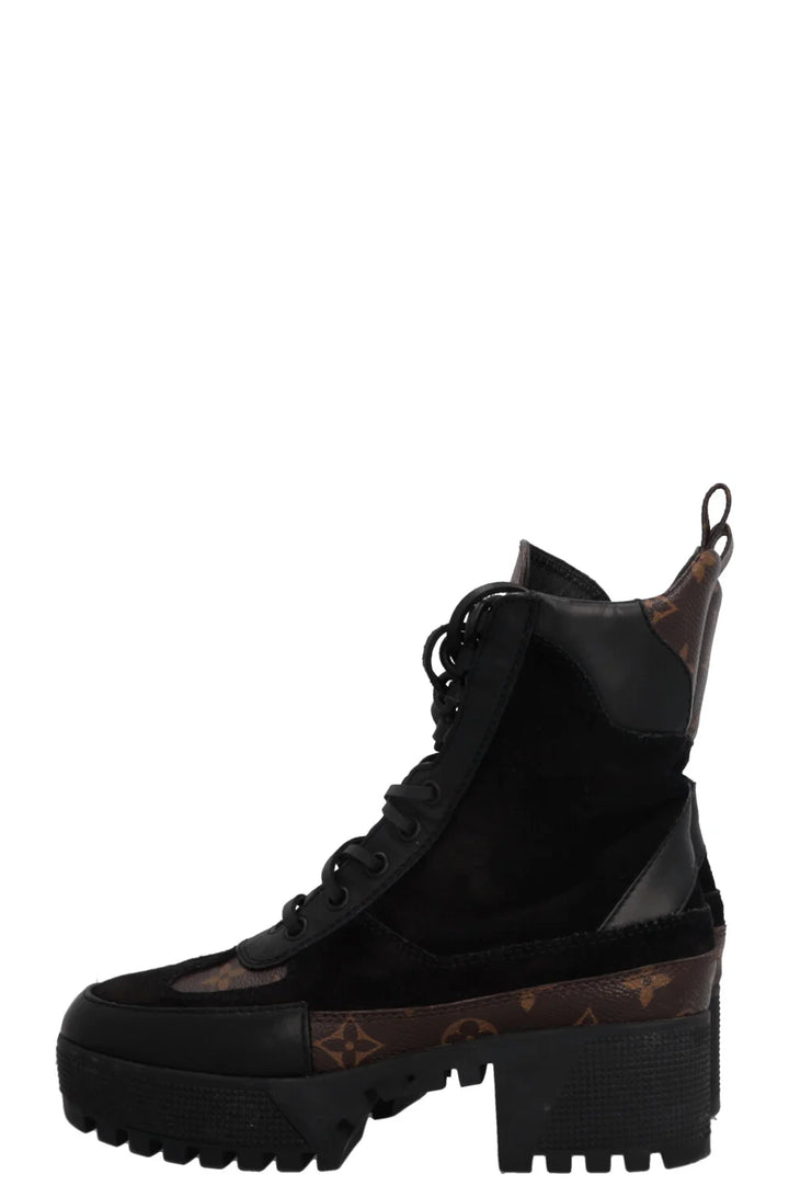LOUIS VUITTON Laureate Boots Black MNG