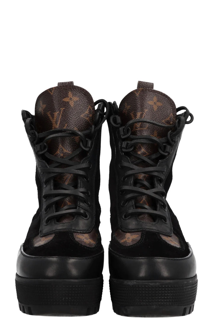 LOUIS VUITTON Laureate Boots Black MNG