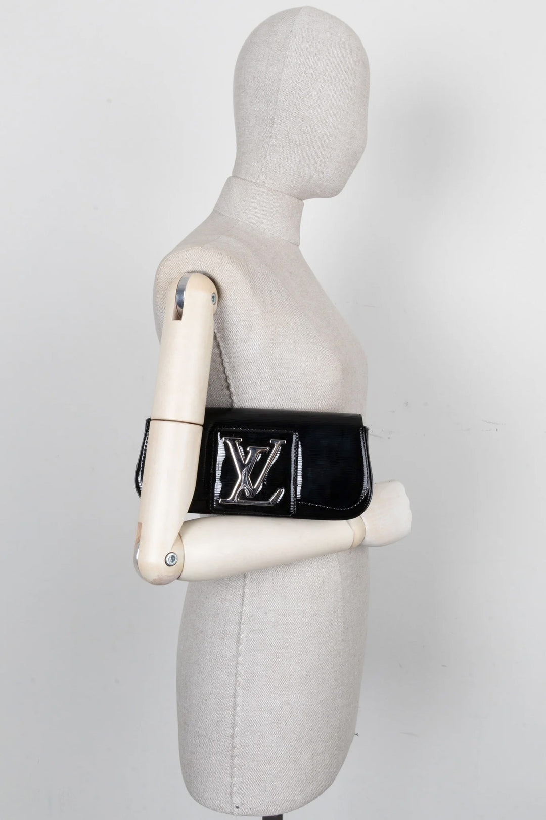 LOUIS VUITTON Sobe Clutch Electric Epi Leather Black