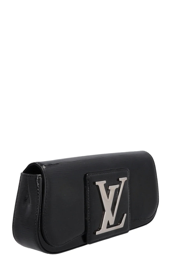 LOUIS VUITTON Sobe Clutch Electric Epi Leather Black