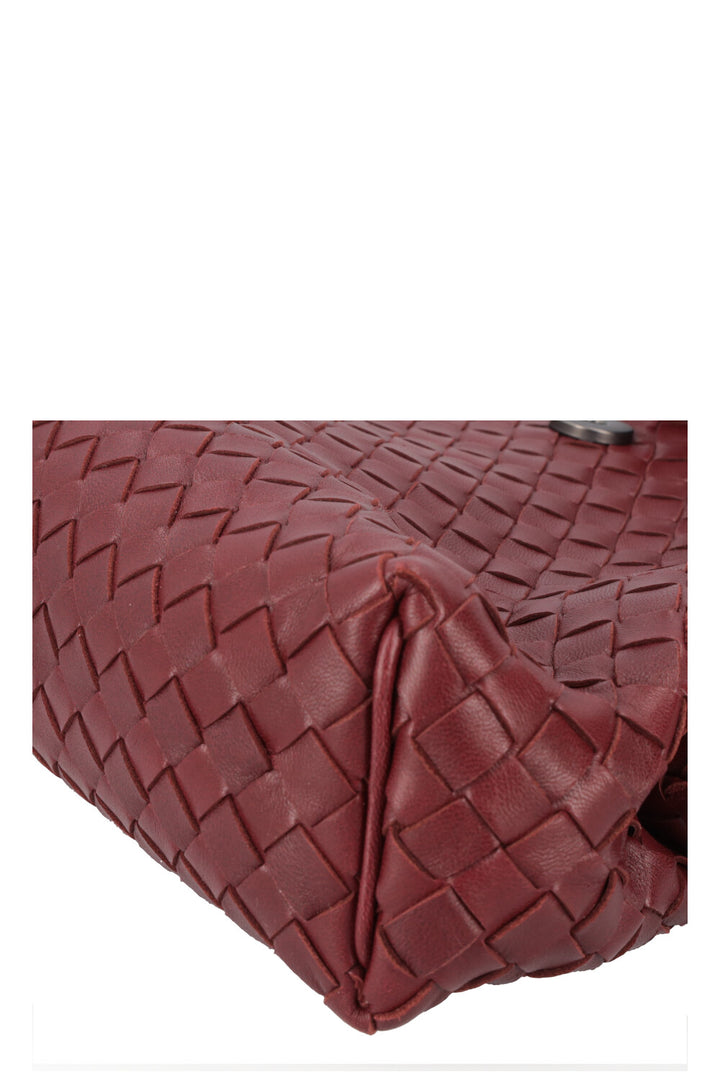 BOTTEGA VENETA The Lauren 1980 Intrecciato Pouch Bordeaux