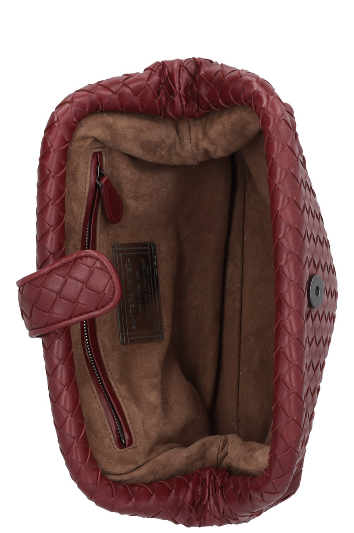 BOTTEGA VENETA The Lauren 1980 Intrecciato Pouch Bordeaux