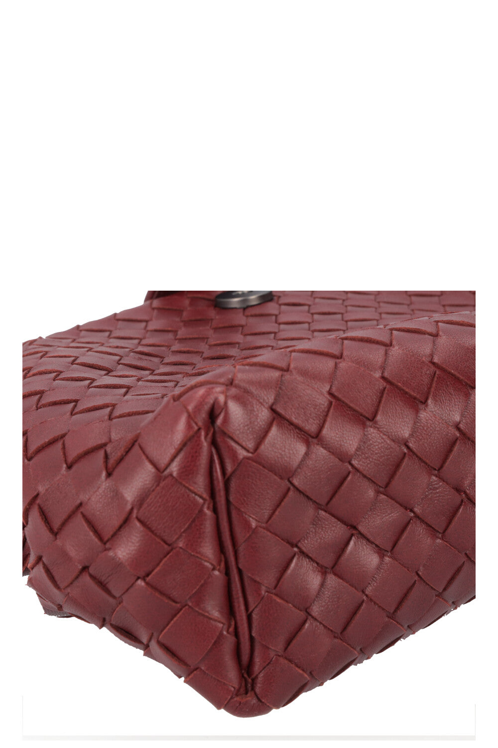 BOTTEGA VENETA The Lauren 1980 Intrecciato Pouch Bordeaux
