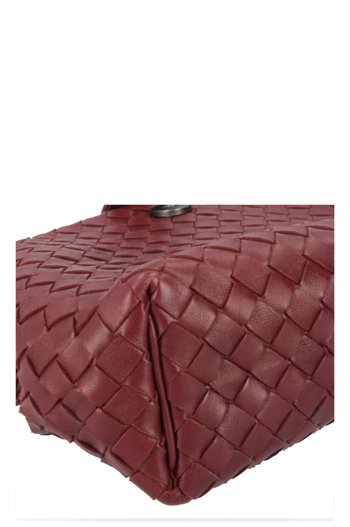 BOTTEGA VENETA The Lauren 1980 Intrecciato Pouch Bordeaux