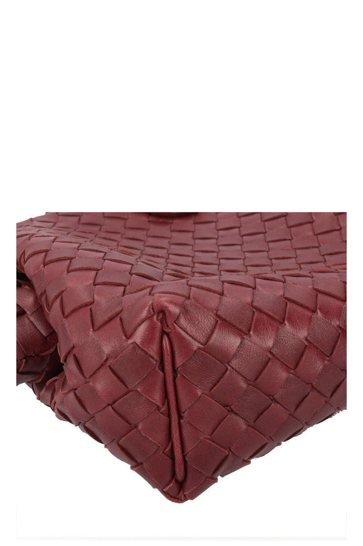 BOTTEGA VENETA The Lauren 1980 Intrecciato Pouch Bordeaux