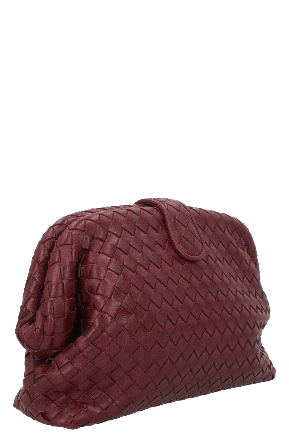 BOTTEGA VENETA The Lauren 1980 Intrecciato Pouch Bordeaux