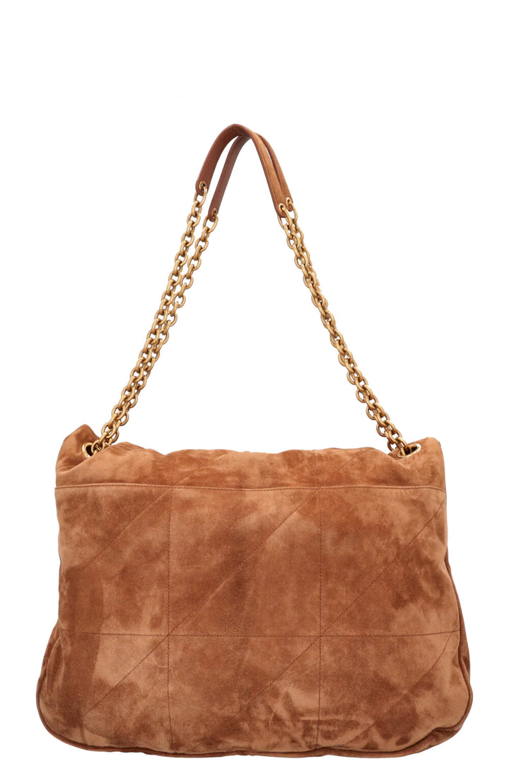 SAINT LAURENT Sac Jamie Grand Modèle en daim cognac