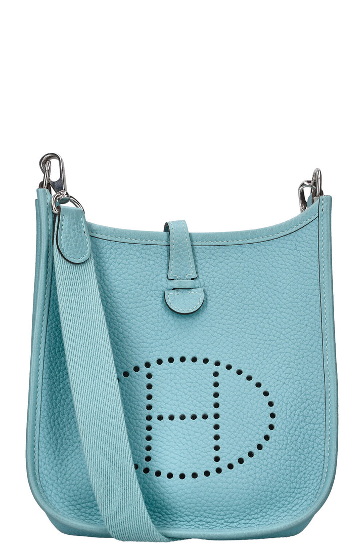 HERMÈS Evelyne 16 TPM Clemence Blue Saint Cyr