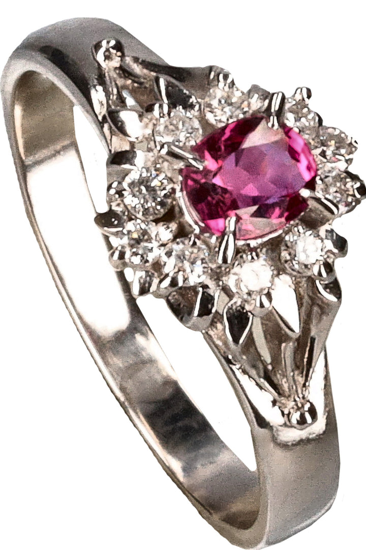 VINTAGE JEWELRY Ruby Diamond Ring
