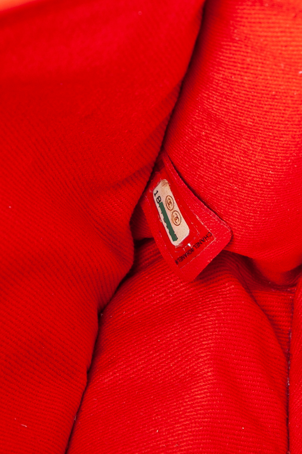 CHANEL Up in the Air Flap Bag Perforated Leather Red