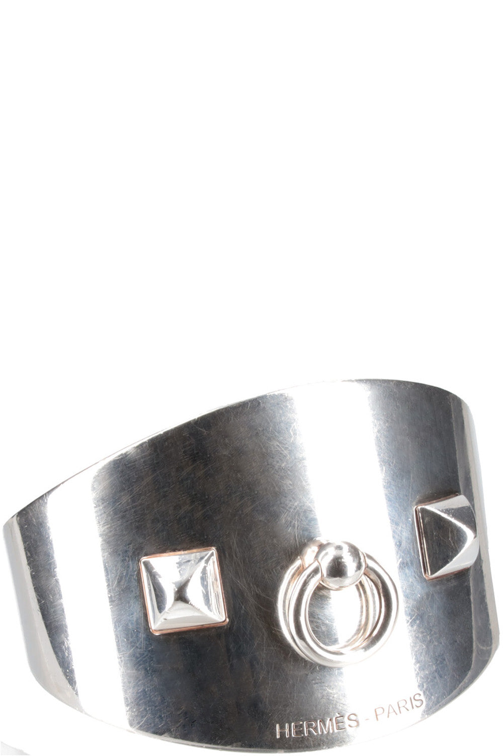 HERMÈS Collier De Chien Rock Bracelet GM Silver – REAWAKE