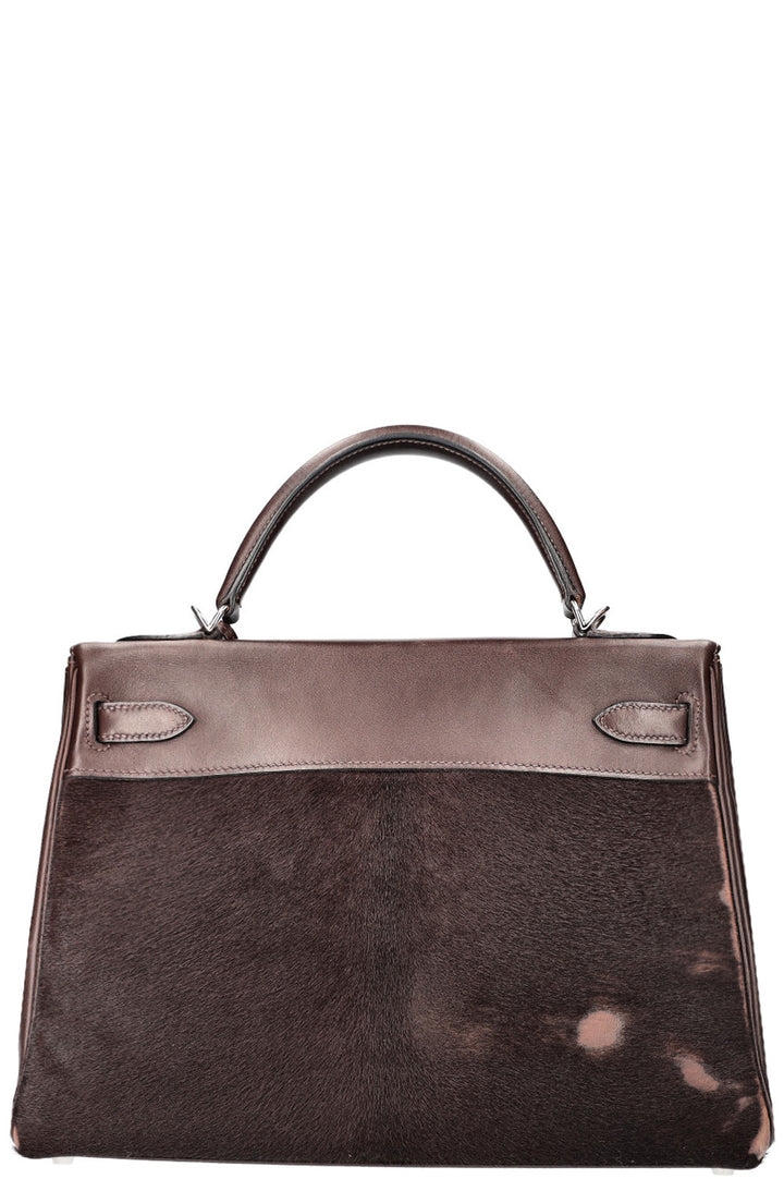 HERMÈS Kelly 32 Troika Evercalf plain