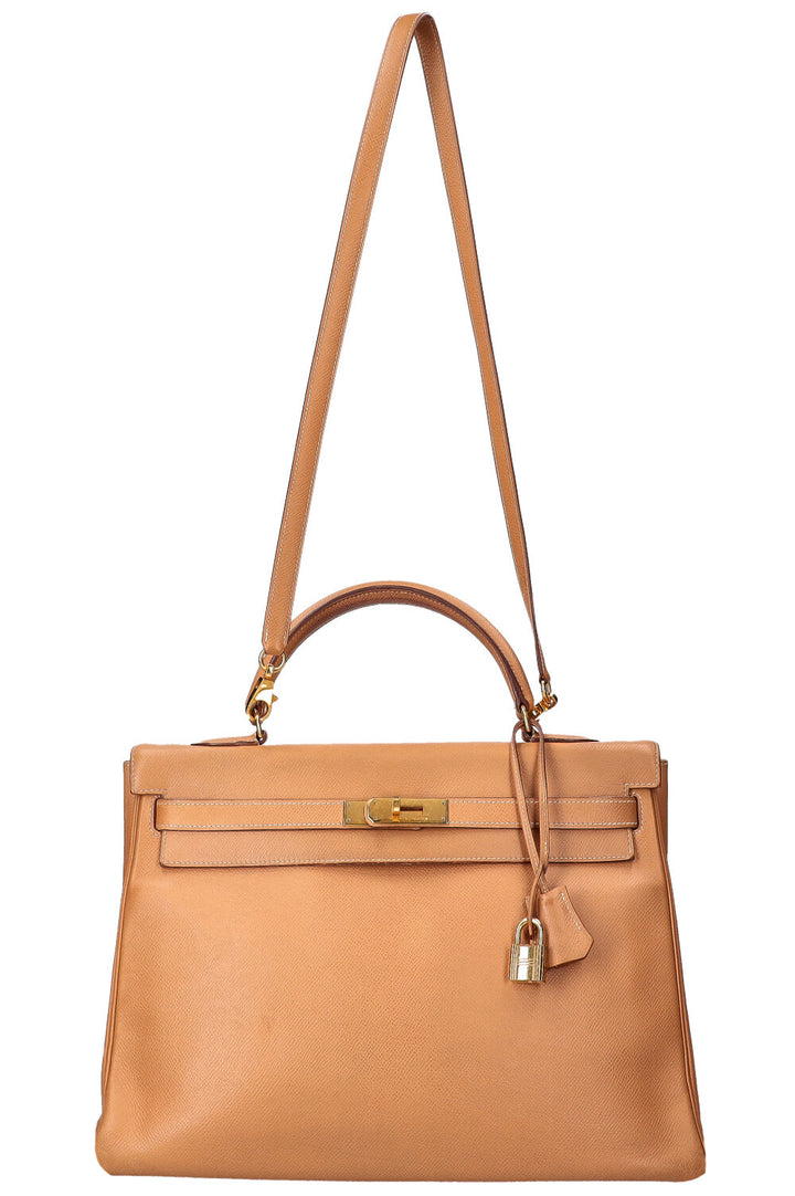 HERMÈS Kelly 35 Retourne Epsom Naturelle