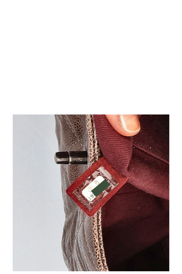 CHANEL Single Flap Bag Glazed Caviar 2014