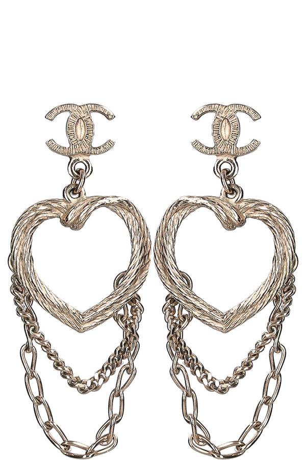 Chanel Heart Earrings