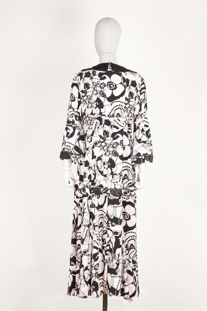 CHANEL Dress Silk Runway Cruise 2022