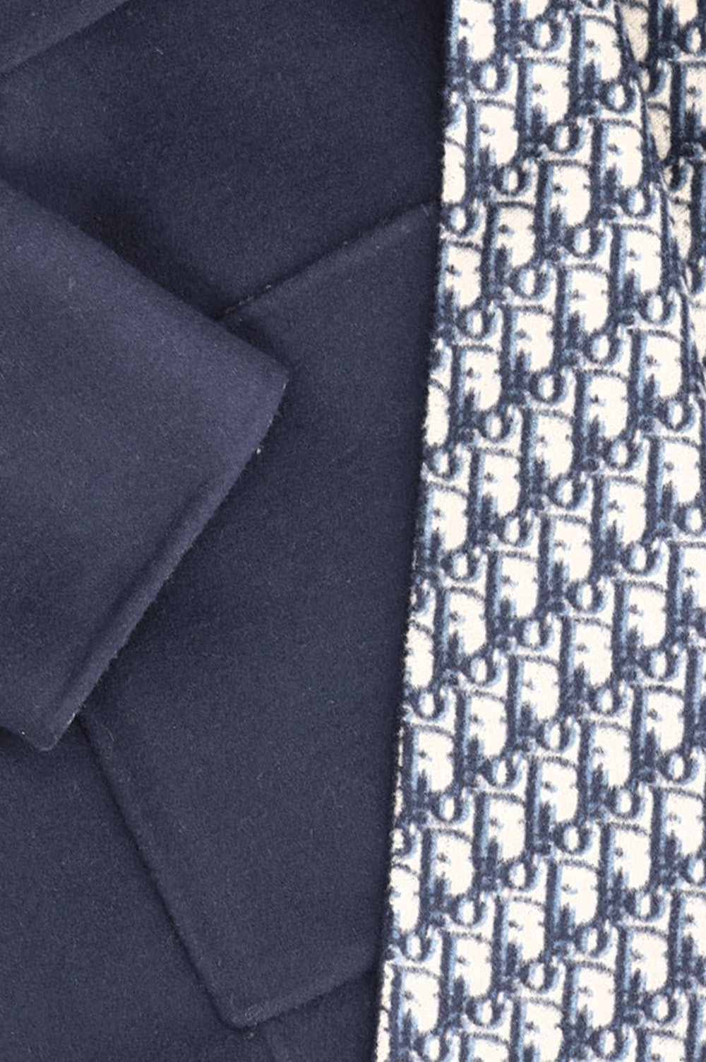 CHRISTIAN DIOR Manteau en laine double face Marine