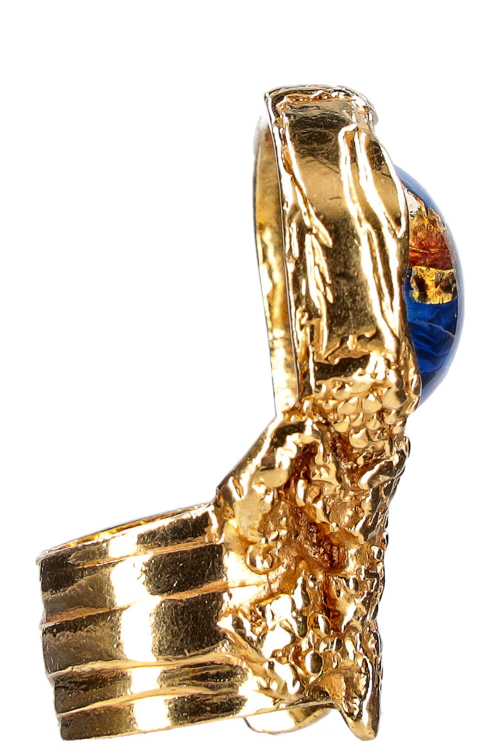 YSL Arty Ring Blue Gold