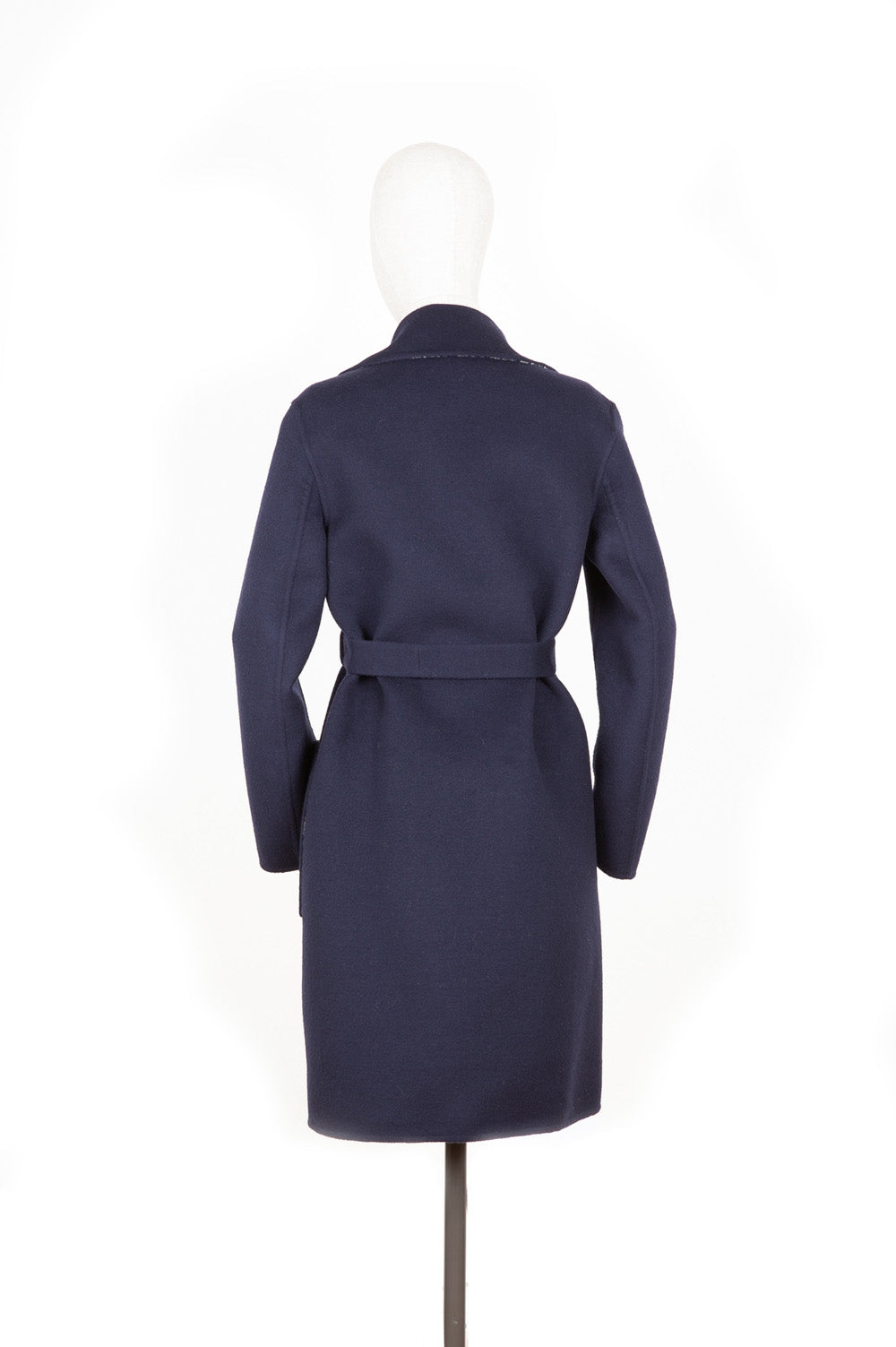 CHRISTIAN DIOR Manteau en laine double face Marine