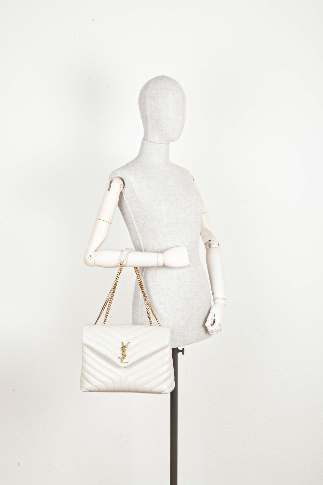 SAINT LAURENT Loulou Bag Medium Ivory