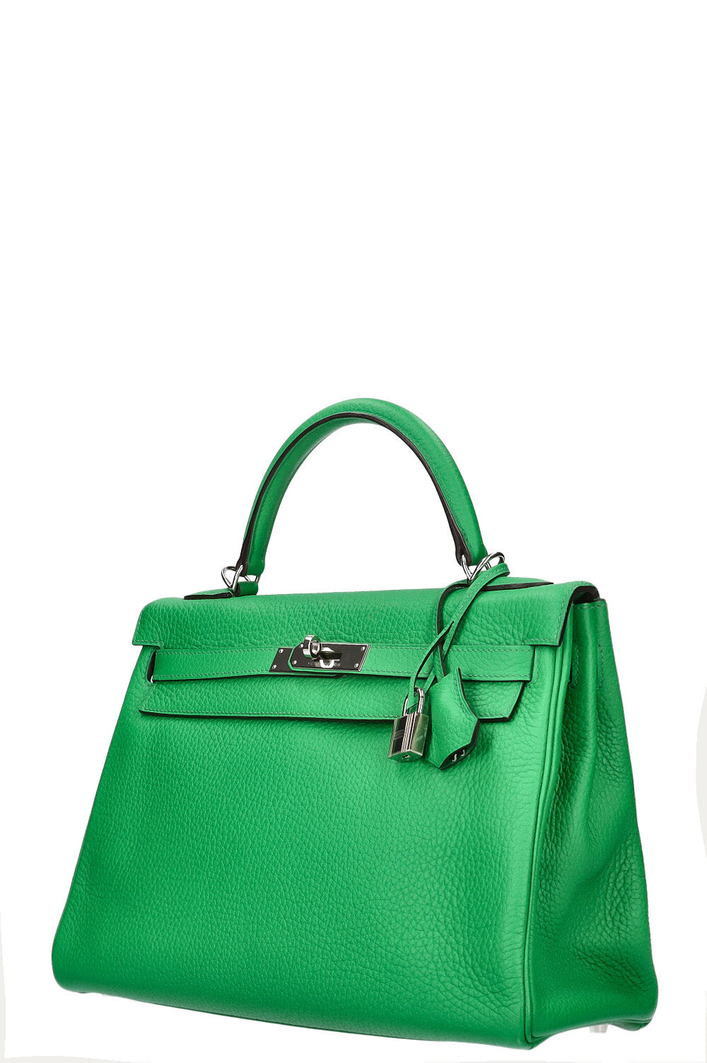 HERMÈS Kelly 32 Clemence Vert Bamboo