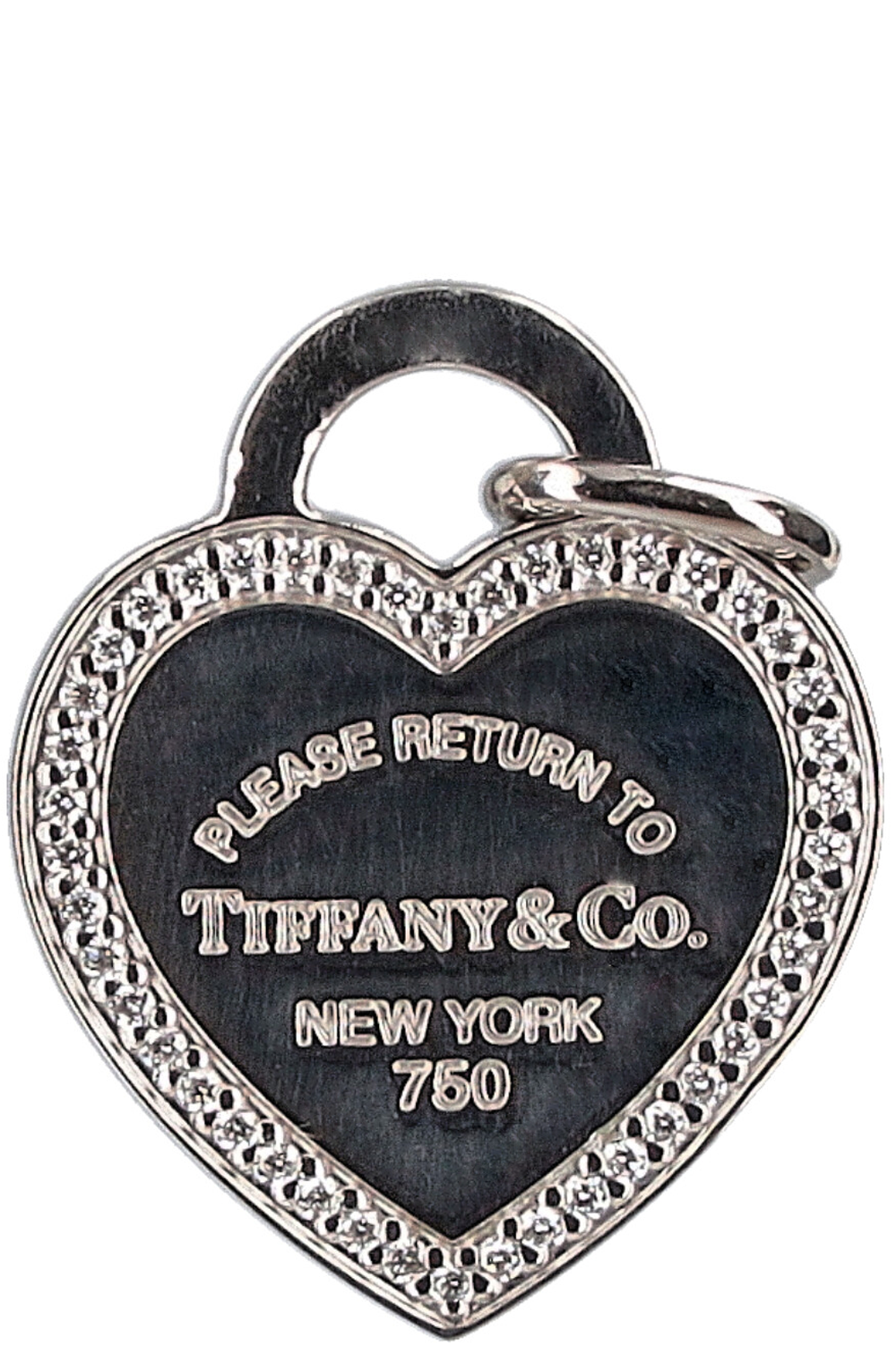 TIFFANY&CO Small RTT Heart Diamonds White Gold