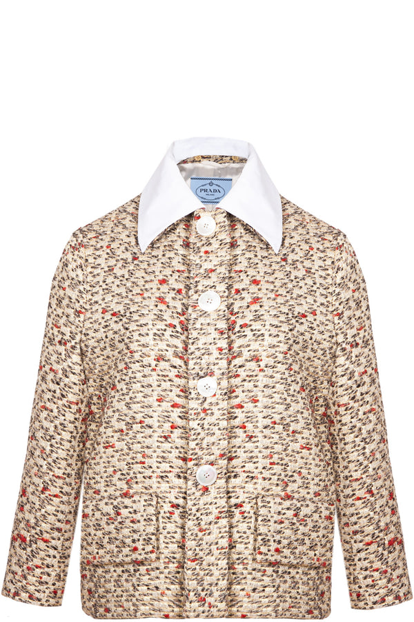 PRADA Veste Tweed Or