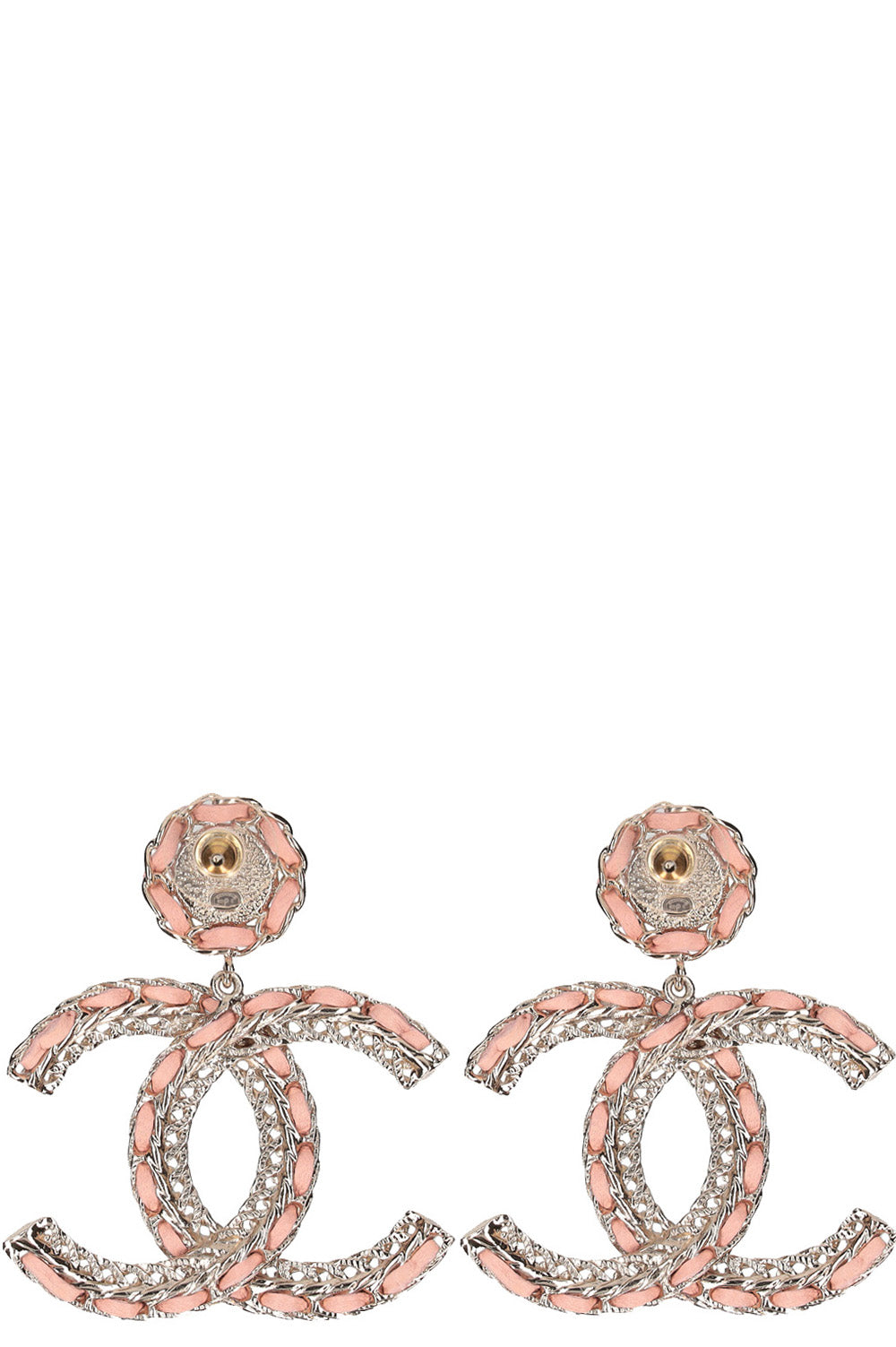 CHANEL CC Earrings Pink B22