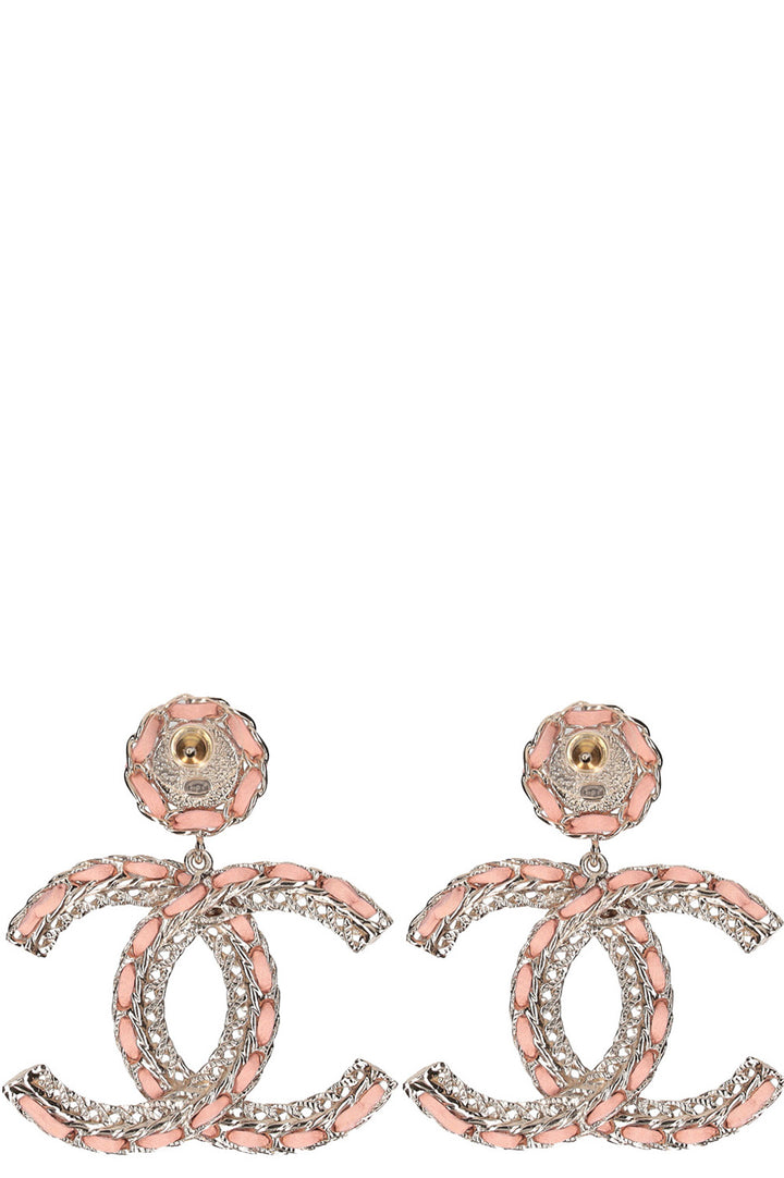 CHANEL CC Earrings Pink B22