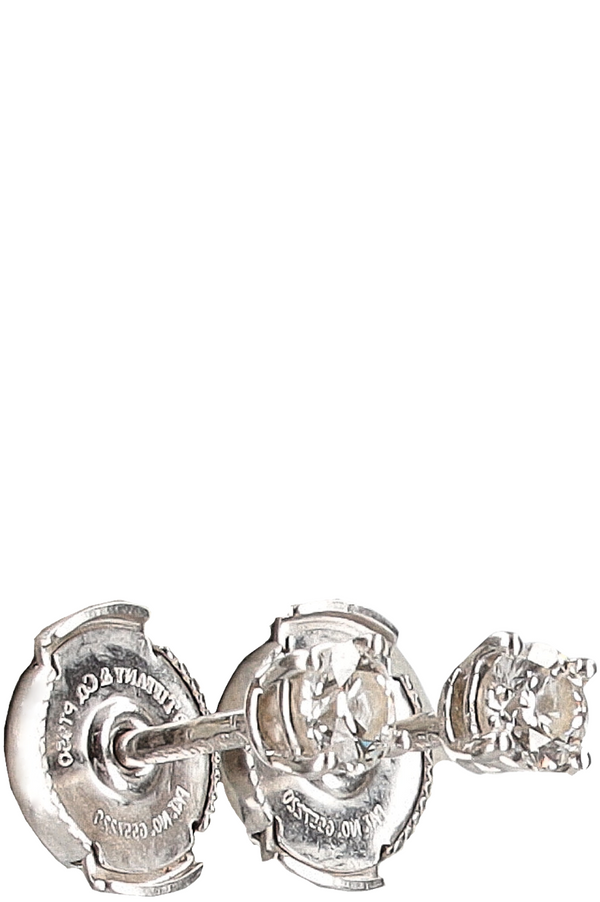 TIFFANY&amp;CO. Boucles d'oreilles solitaires platine diamants
