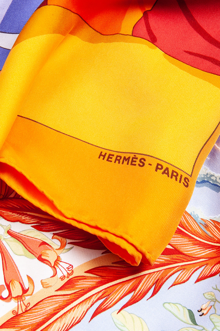 REAWAKE ATELIER Hermès Pantalon Soie "Plages Normandes"