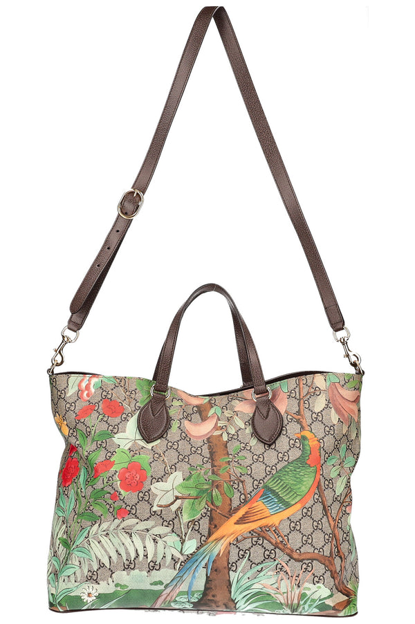 Gucci tian Print Tote GG Supreme