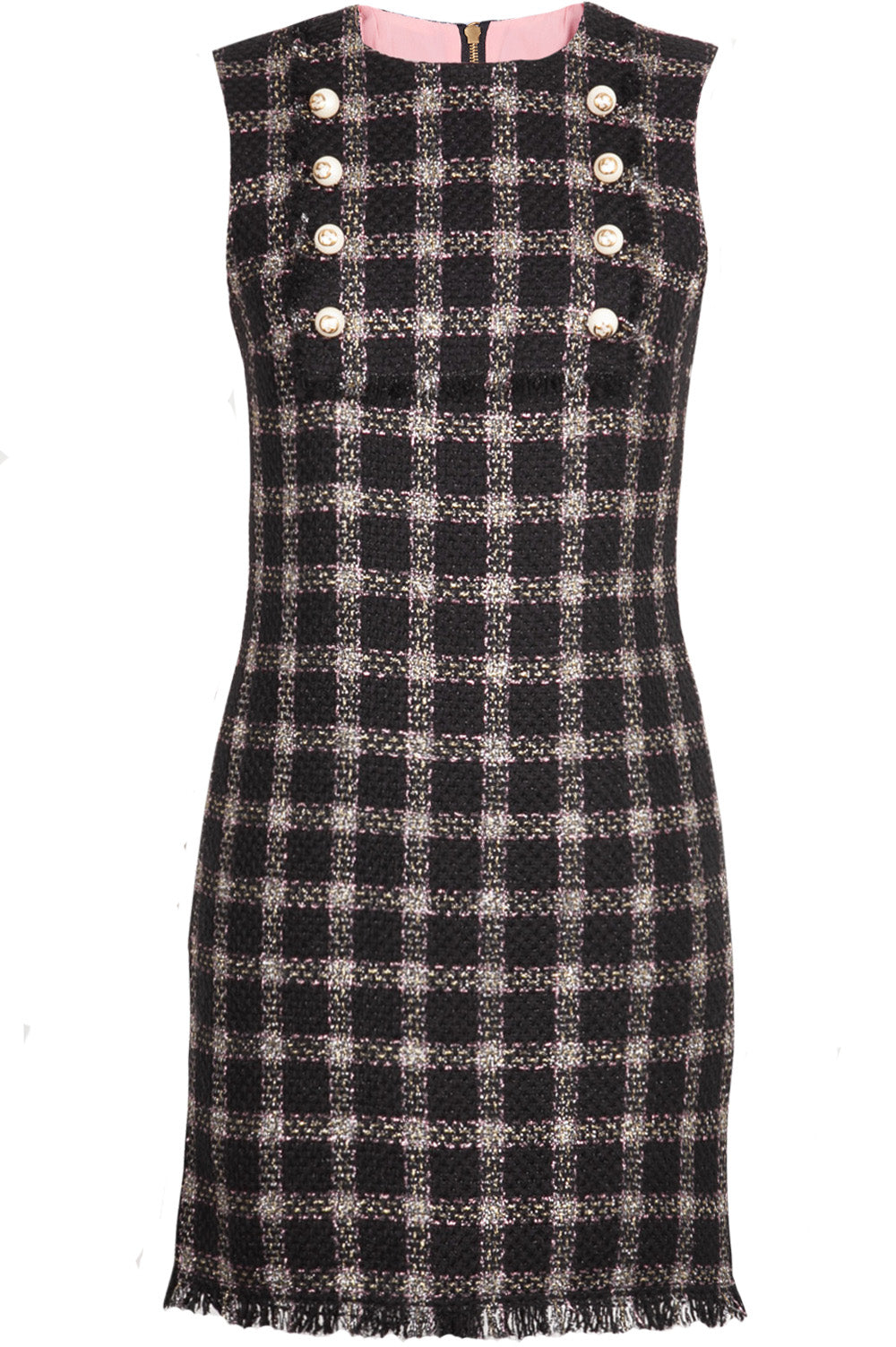 GUCCI Tweed Dress Black