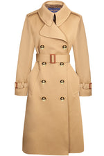 LOUIS VUITTON Trench Coat  with Anchor Buttons Beige