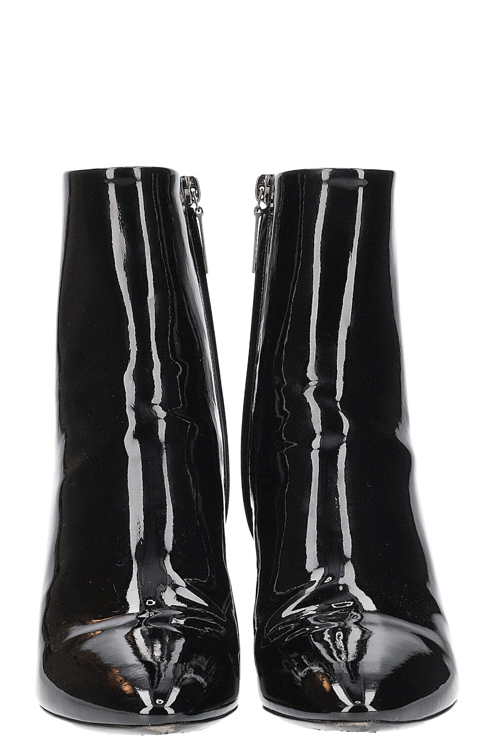 SAINT LAURENT Loulou Boots Patent Leather Black