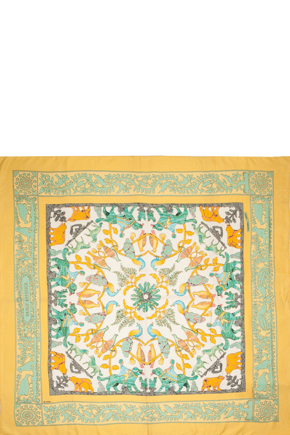 HERMÈS Early America Cashmere Écharpe