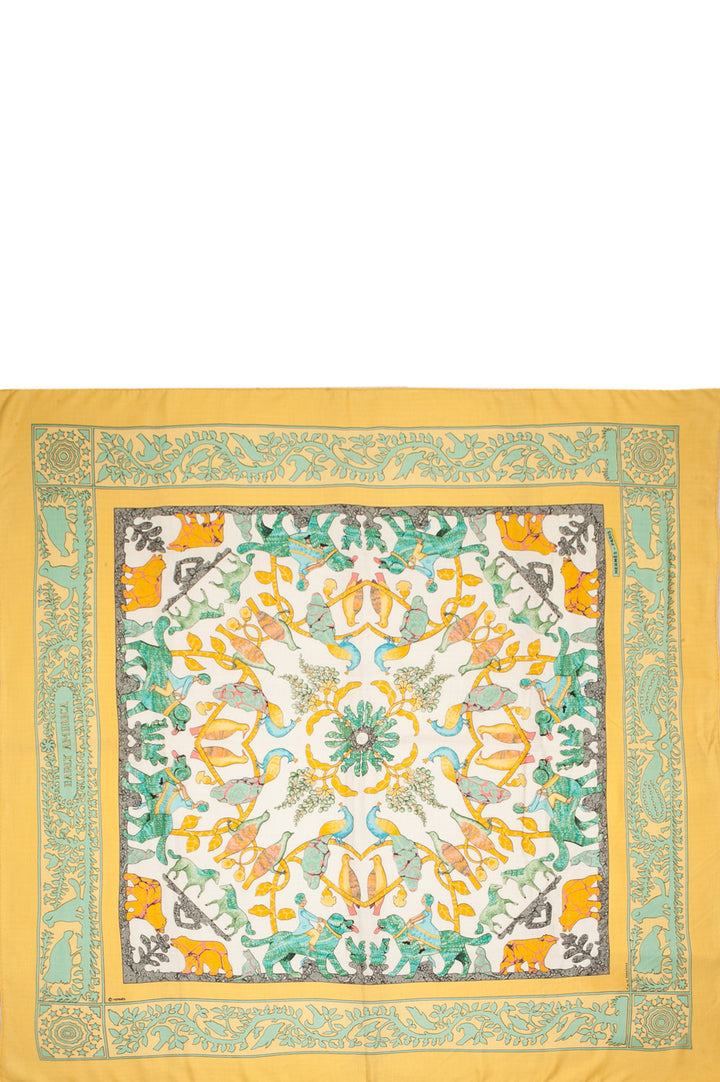 HERMÈS Early America Cashmere Écharpe