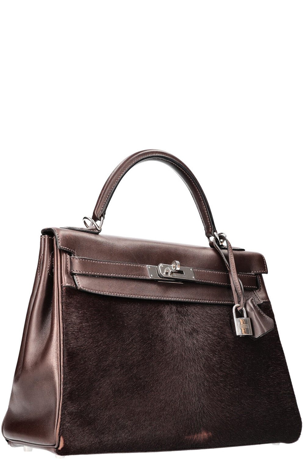 HERMÈS Kelly 32 Troika Evercalf plain