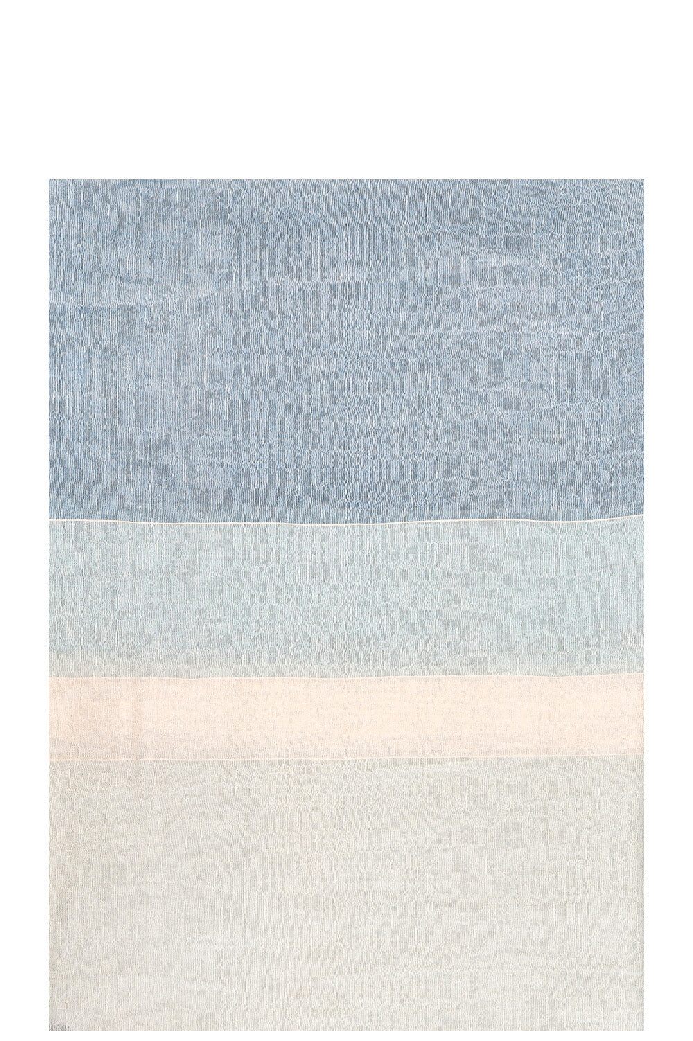 HERMÈS Large Scarf Cashmere &amp; Linen Blue Gradient