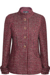 CHANEL Jacket Tweed Paris-Bombay Gold & Red