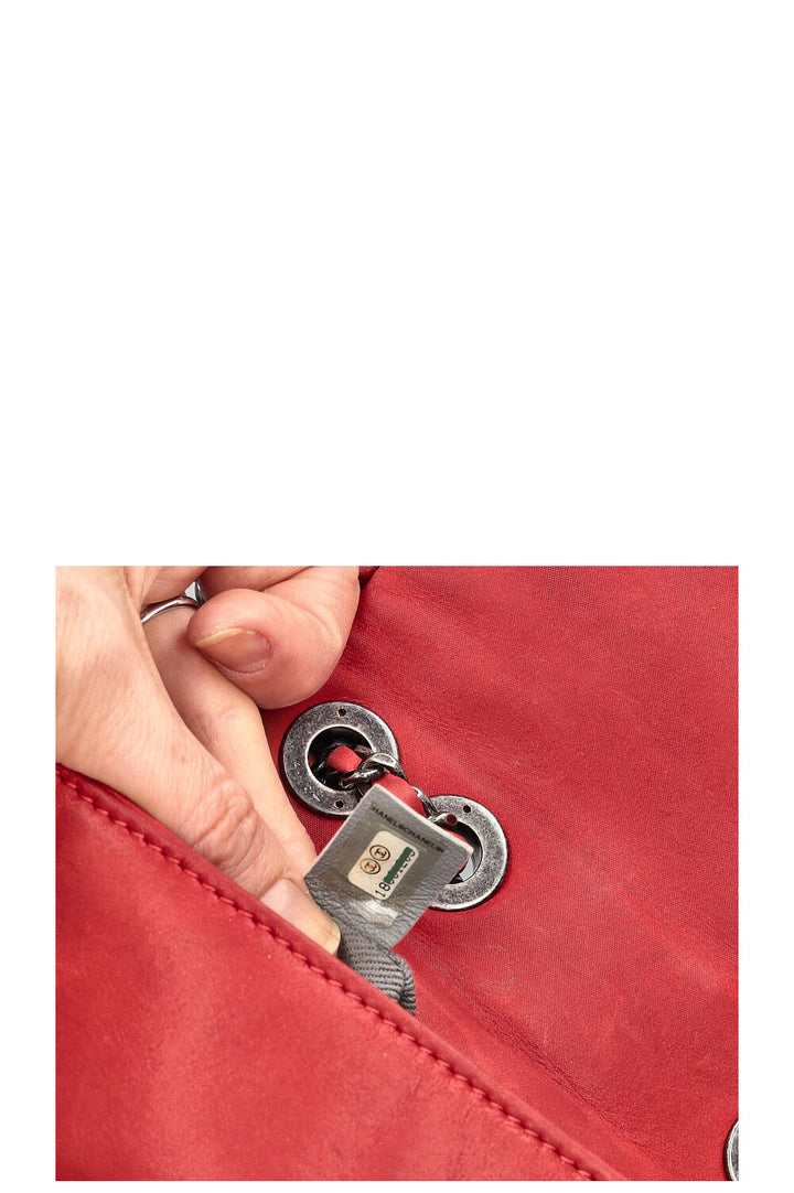 CHANEL Mini Sac à Rabat Rouge Irisé
