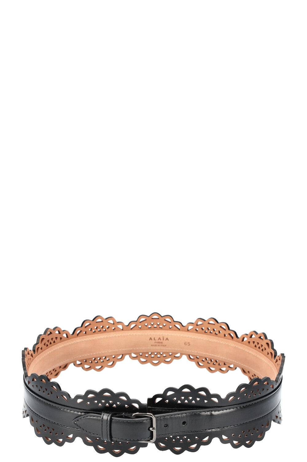 ALAÏA Laser Cut Belt Black – REAWAKE