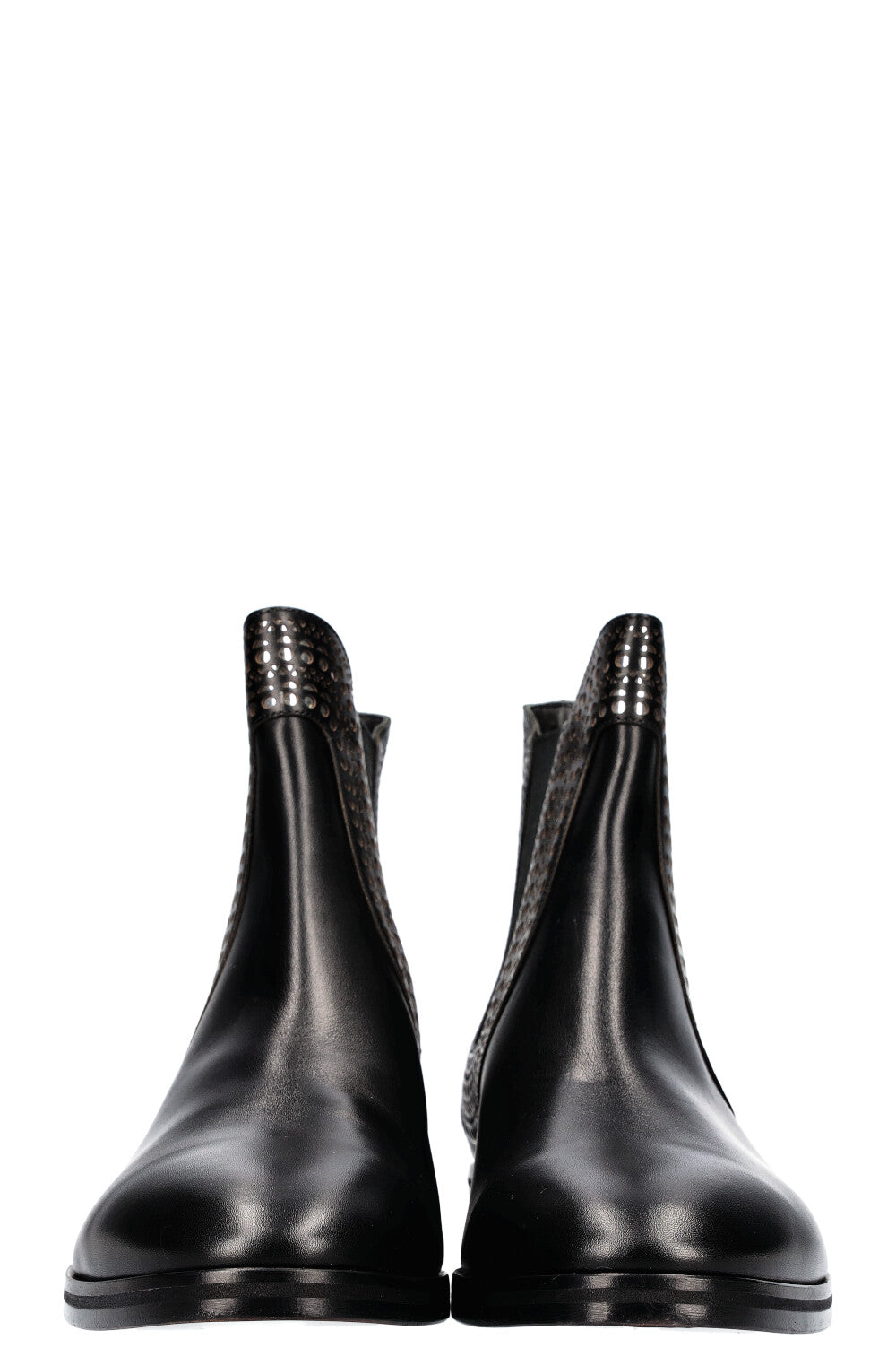 ALAÏA Lasercut Ankle Boots Black