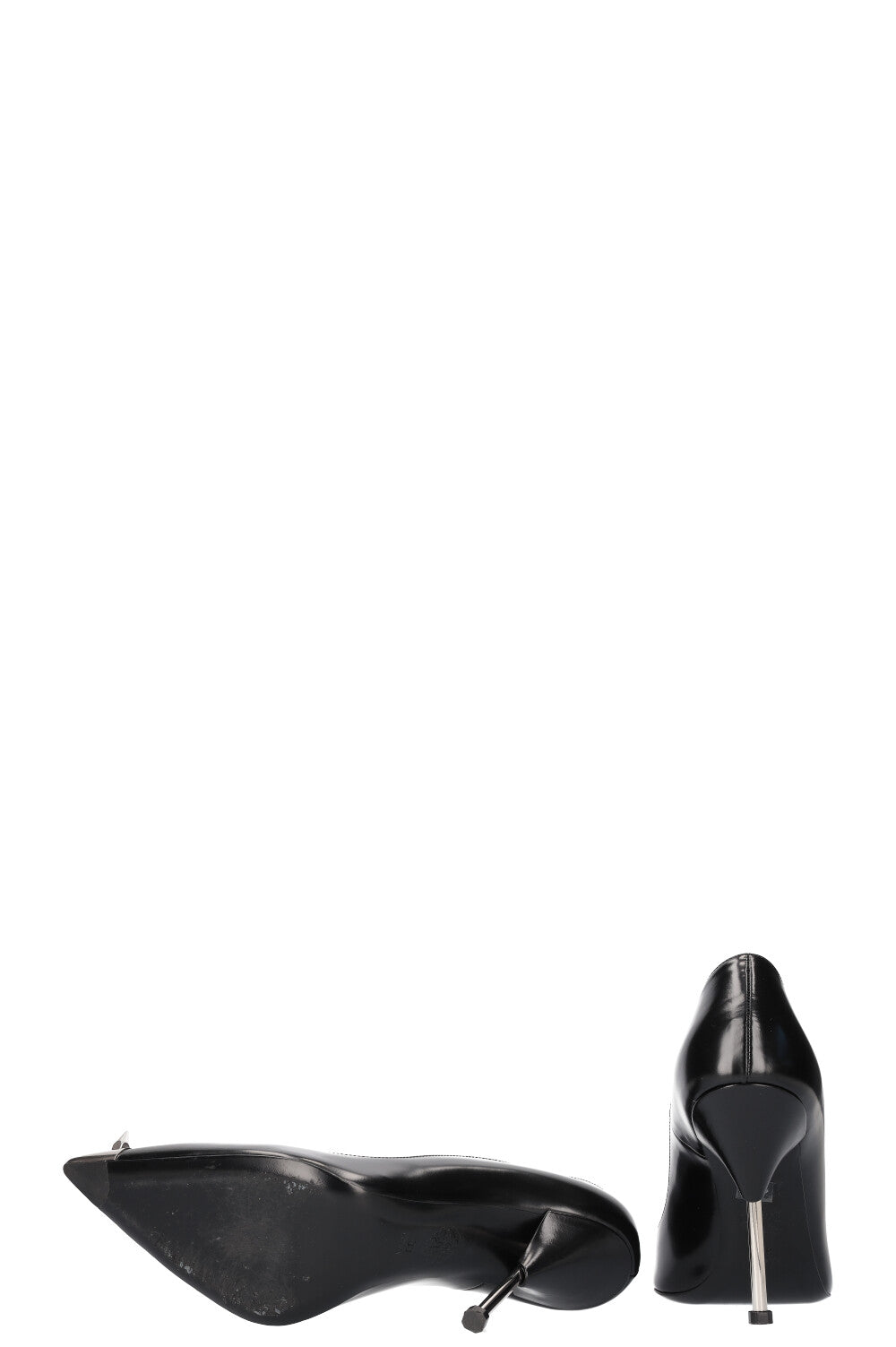 Escarpins Alexander McQueen Noir Vernis Pointure 38 - Occasion Très Bon état (semelles Légèrement Usées)