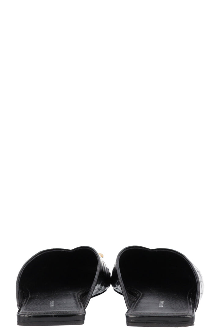 BALENCIAGA BB Double Square Flats Mules